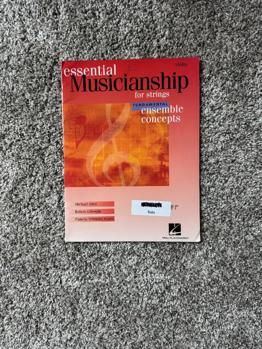 Essential Violin Musicianship for Strings Fundamental Ensemble Concepts